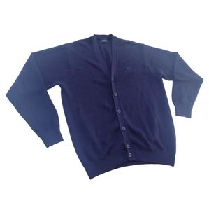 Navy Izod cardigan sweater